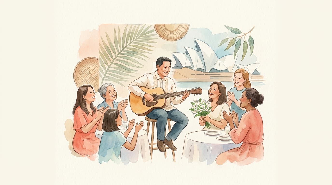 Nonoy Z Serenades Moms in Australia for Post-Mother's Day Gathering