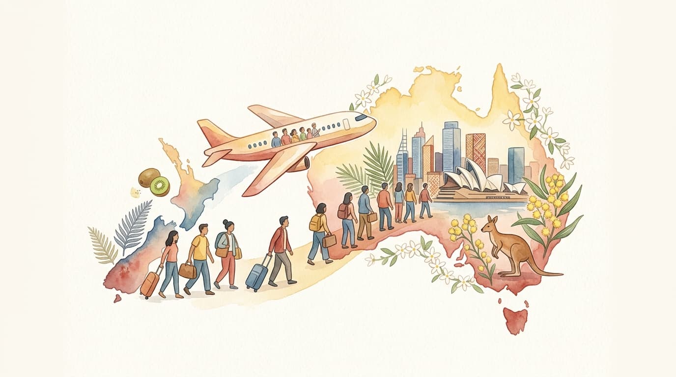 New Zealanders Migrate to Australia in Record Numbers, Impacting Economies