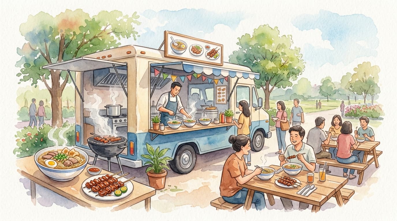 Lapaz Batchoy and barbecue mobile food truck cover