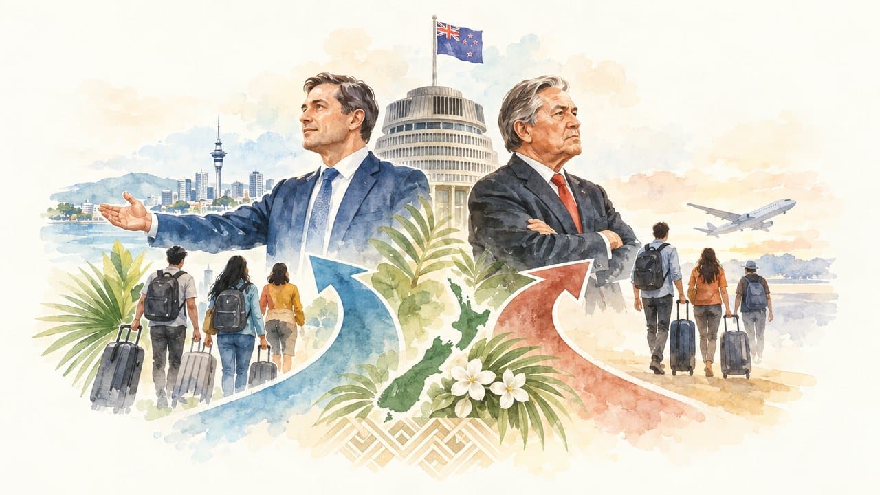 NZ Coalition Splits on Immigration as Migrant Arrivals Fall